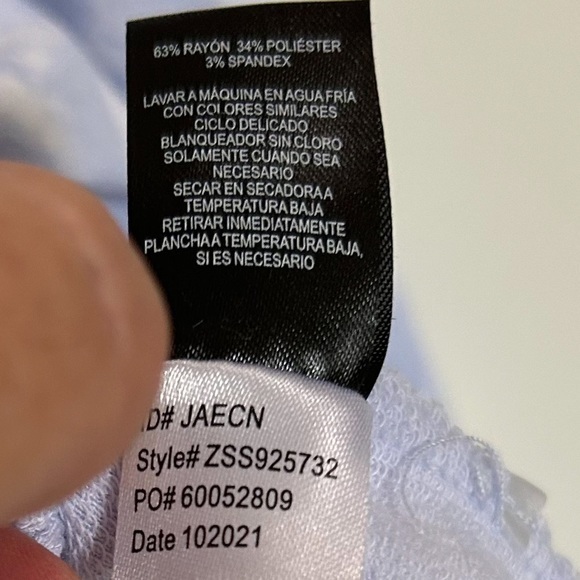 Sanctuary Social Standard Anthropologie Blue White Cloud Camo Sweatshirt Sz XL - Picture 5 of 8